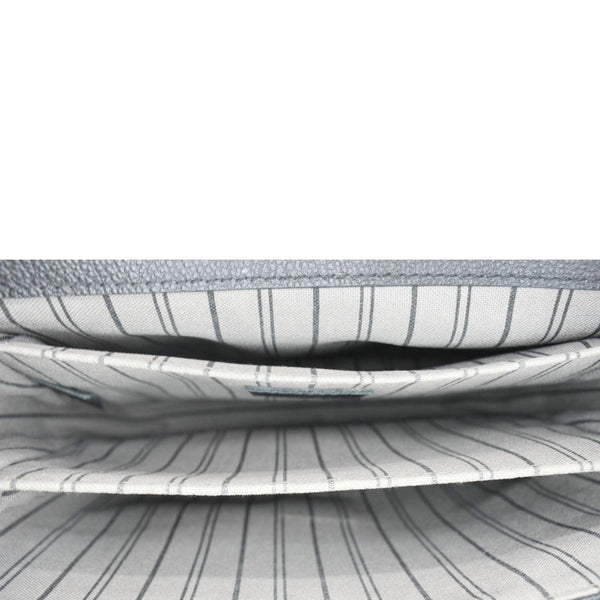 LOUIS VUITTON Metis Pochette Empreinte Leather Crossbody Bag Black