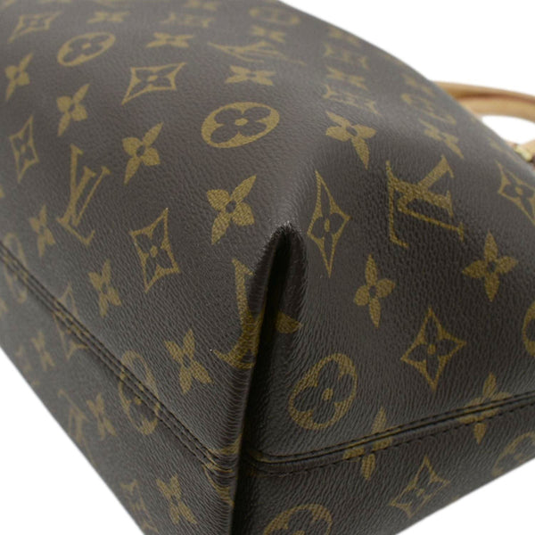 LOUIS VUITTON Boetie MM Monogram Canvas Shoulder Bag Brown