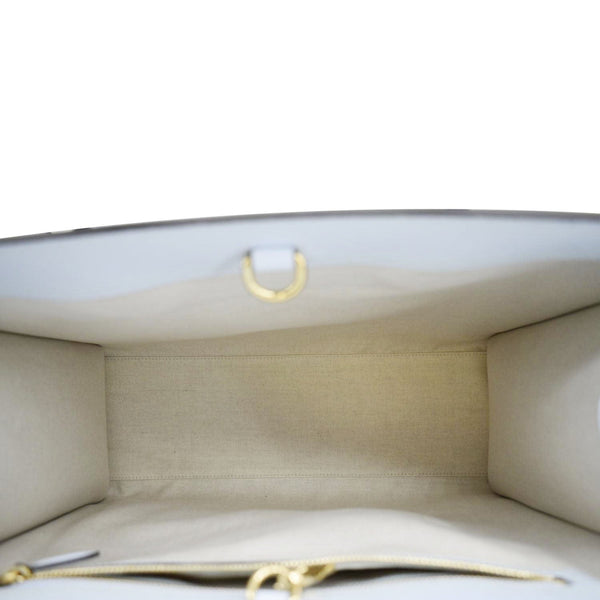 GUCCI Tiger Medium Leather Tote Shoulder Bag Light Blue 687827