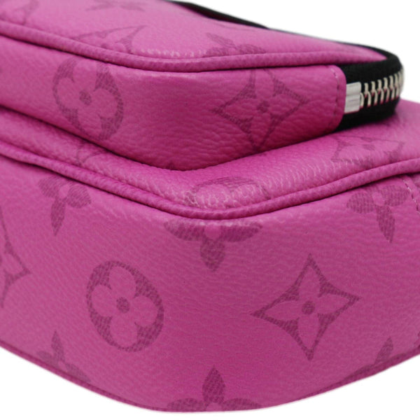 LOUIS VUITTON Outdoor Monogram Taigarama Pouch Pink
