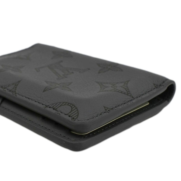 LOUIS VUITTON Monogram Shadow Pocket Organizer Gray