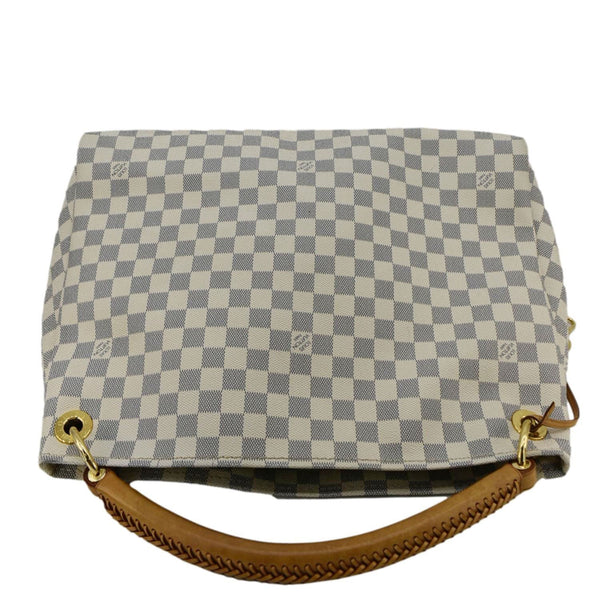 LOUIS VUITTON Artsy MM Damier Azur Hobo Bag White