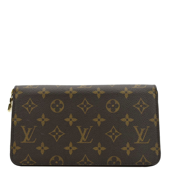 LOUIS VUITTON Monogram Canvas Zippy Wallet Brown
