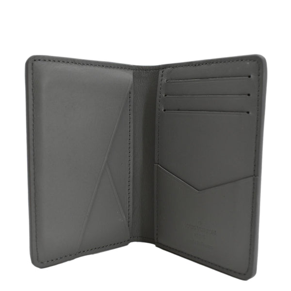 LOUIS VUITTON Monogram Shadow Pocket Organizer Gray