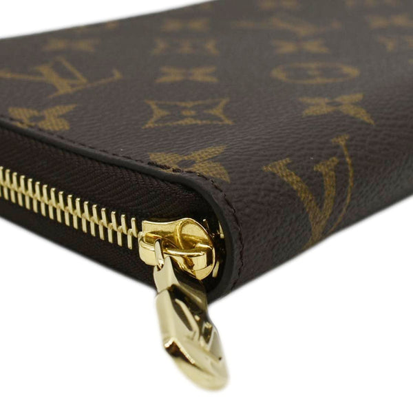 LOUIS VUITTON Monogram Canvas Zippy Wallet Brown