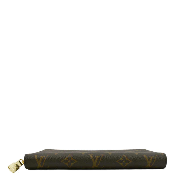 LOUIS VUITTON Monogram Canvas Zippy Wallet Brown