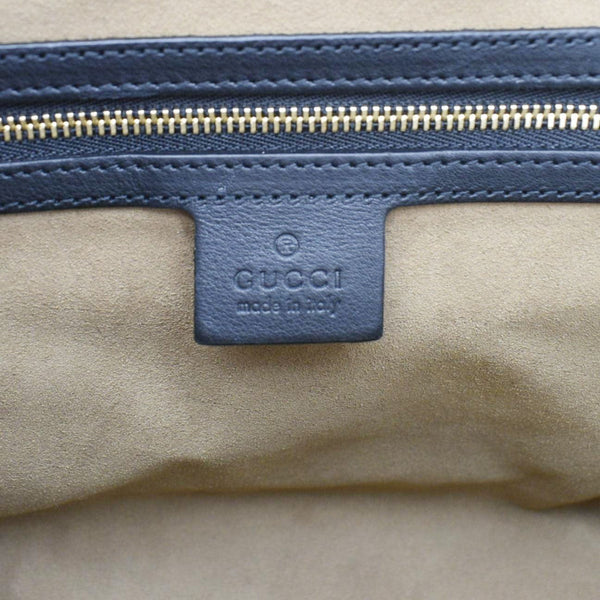 GUCCI Padlock Medium GG Supreme Canvas Shoulder Bag Beige 479197