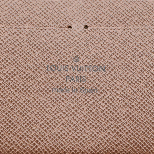 LOUIS VUITTON Monogram Canvas Zippy Wallet Brown
