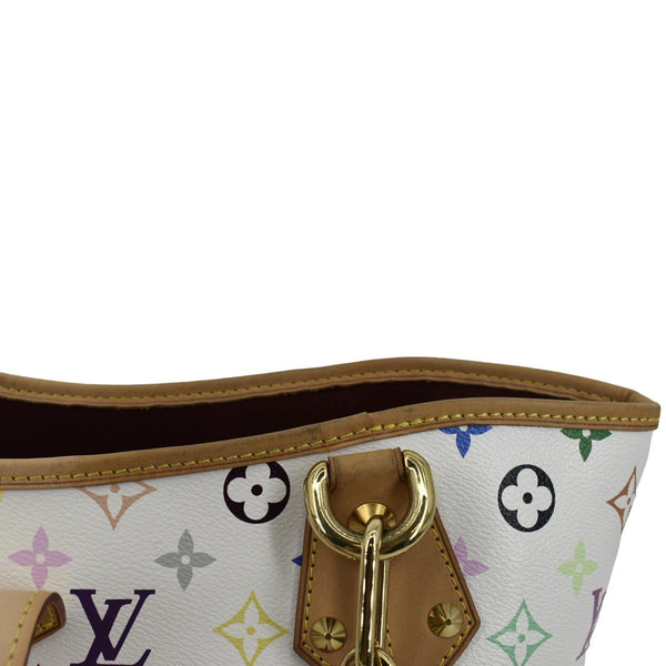 LOUIS VUITTON Annie MM Multicolor Monogram Canvas Shoulder Bag White