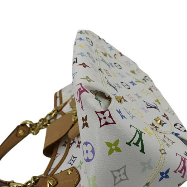 LOUIS VUITTON Annie MM Multicolor Monogram Canvas Shoulder Bag White
