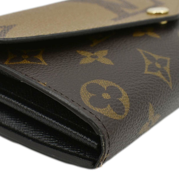 LOUIS VUITTON Sarah Monogram Reverse Canvas Wallet Brown
