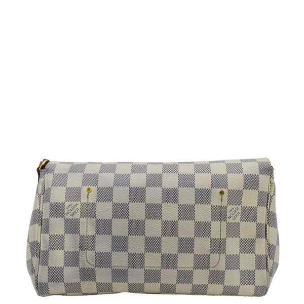 LOUIS VUITTON Favorite MM Damier Azur Crossbody Bag White