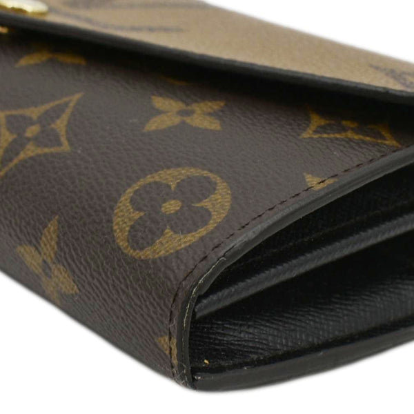 LOUIS VUITTON Sarah Monogram Reverse Canvas Wallet Brown
