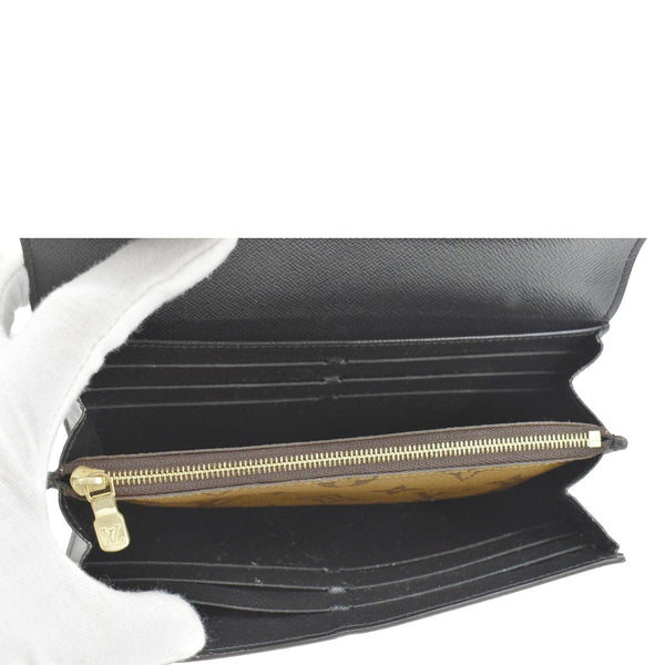 LOUIS VUITTON Sarah Monogram Reverse Canvas Wallet Brown