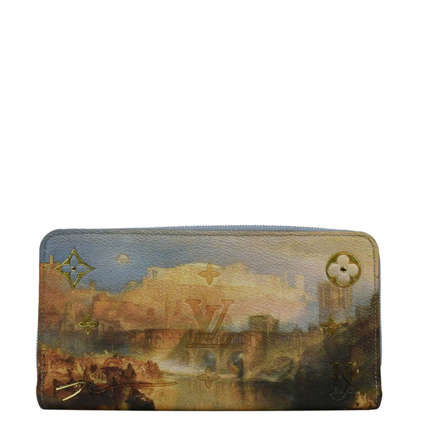 LOUIS VUITTON Turner Print Canvas Zippy Wallet Blue