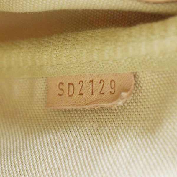 LOUIS VUITTON Favorite MM Damier Azur Crossbody Bag White