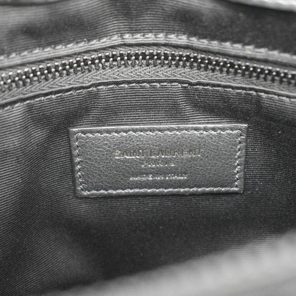 YVES SAINT LAURENT Loulou Medium Quilted Leather Crossbody Bag Black