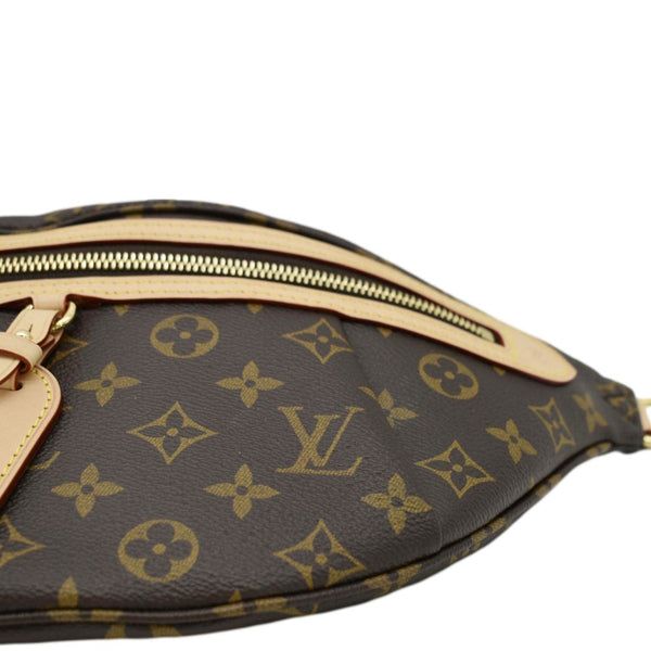 LOUIS VUITTON High Rise Monogram Canvas Bumbag Brown No Strap