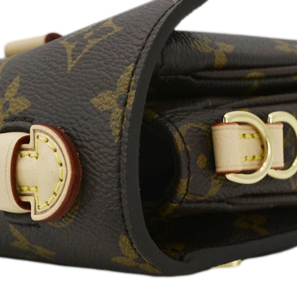 LOUIS VUITTON Metis East West Pochette Monogram Canvas Shoulder Bag Brown