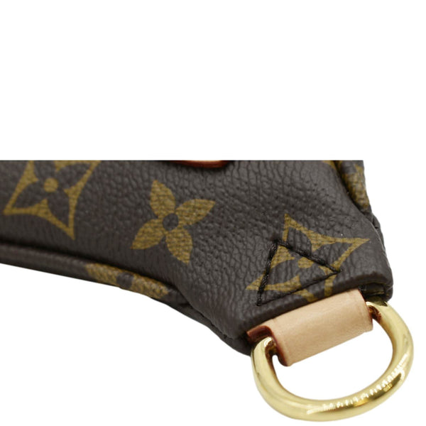 LOUIS VUITTON High Rise Monogram Canvas Bumbag Brown No Strap