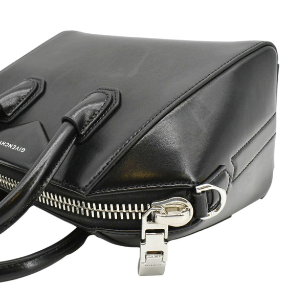 GIVENCHY Antigona Mini Leather Shoulder Bag Black
