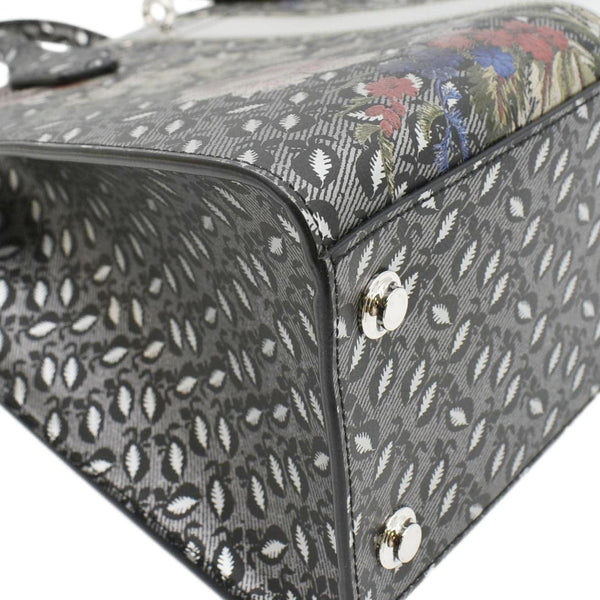 LOUIS VUITTON City Steamer Floral Print Canvas Tote Bag Grey/Silver