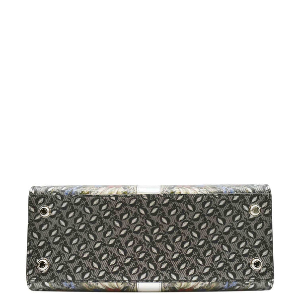 LOUIS VUITTON City Steamer Floral Print Canvas Tote Bag Grey/Silver