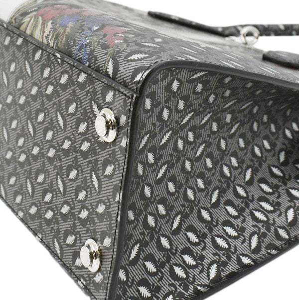 LOUIS VUITTON City Steamer Floral Print Canvas Tote Bag Grey/Silver