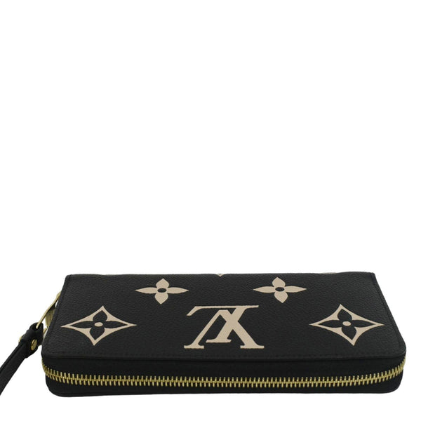 LOUIS VUITTON Zip Around Monogram Empreinte Leather Wallet Bicolor