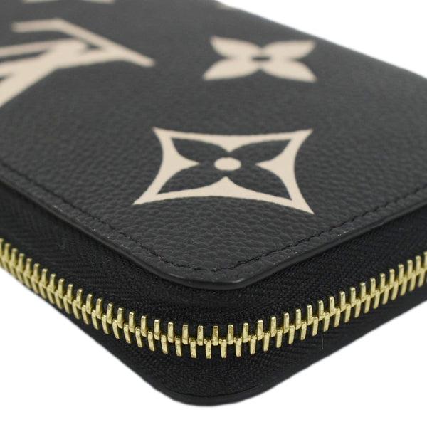 LOUIS VUITTON Zip Around Monogram Empreinte Leather Wallet Bicolor