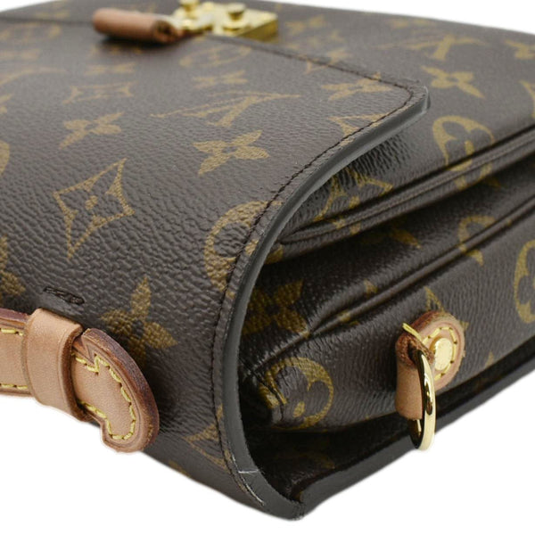 LOUIS VUITTON Metis Pochette Monogram Canvas Crossbody Bag Brown