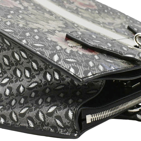 LOUIS VUITTON City Steamer Floral Print Canvas Tote Bag Grey/Silver