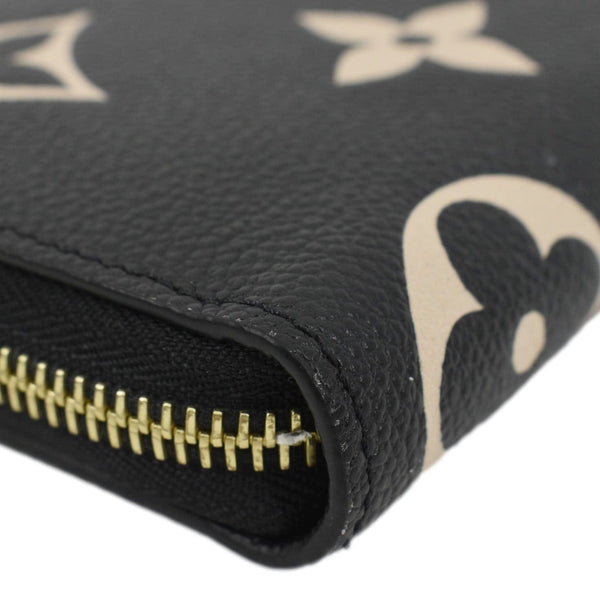 LOUIS VUITTON Zip Around Monogram Empreinte Leather Wallet Bicolor