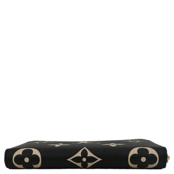 LOUIS VUITTON Zip Around Monogram Empreinte Leather Wallet Bicolor