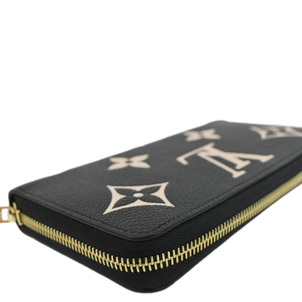 LOUIS VUITTON Zip Around Monogram Empreinte Leather Wallet Bicolor