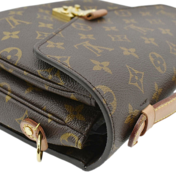 LOUIS VUITTON Metis Pochette Monogram Canvas Crossbody Bag Brown