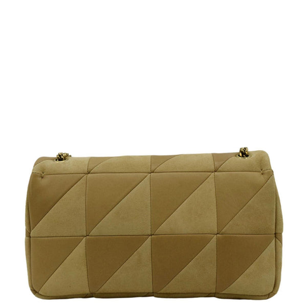 YVES SAINT LAURENT Jamie Suede Leather Shoulder Bag Cream