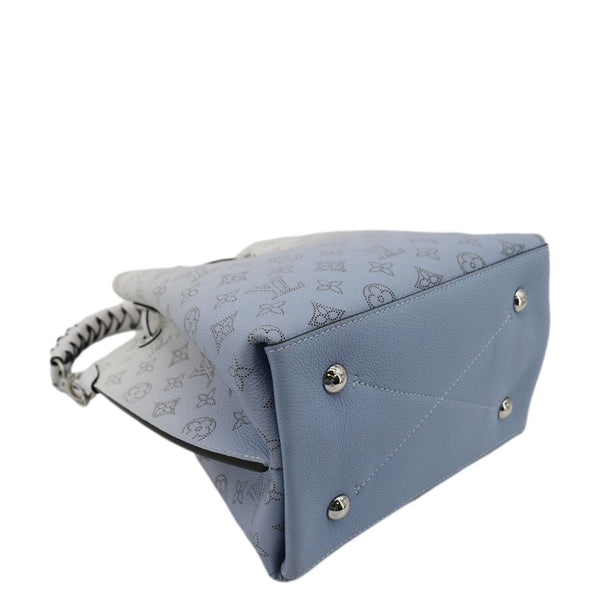 LOUIS VUITTON Muria Mahina Perforated Leather Shoulder Bag Light Blue