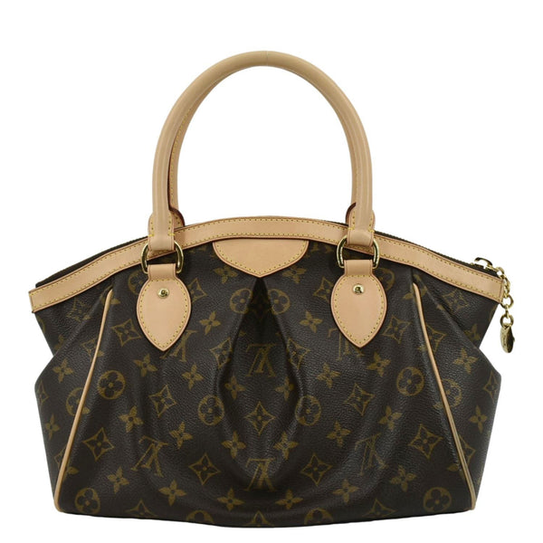 LOUIS VUITTON Tivoli PM Monogram Canvas Satchel Bag Brown
