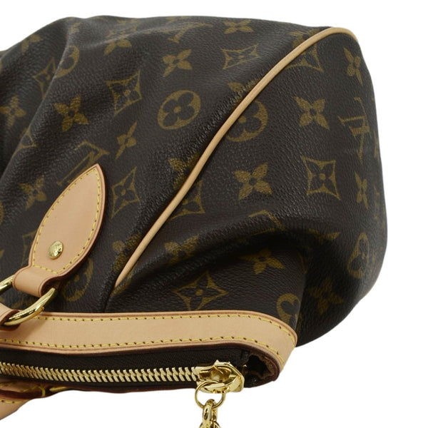 LOUIS VUITTON Tivoli PM Monogram Canvas Satchel Bag Brown