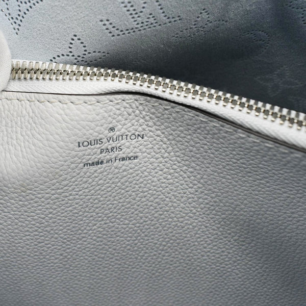 LOUIS VUITTON Muria Mahina Perforated Leather Shoulder Bag Light Blue