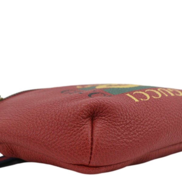 GUCCI Print Small Leather Belt Bag Red 527792