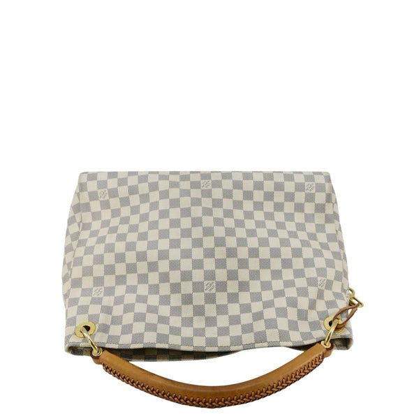 LOUIS VUITTON Artsy MM Damier Azur Hobo Bag White