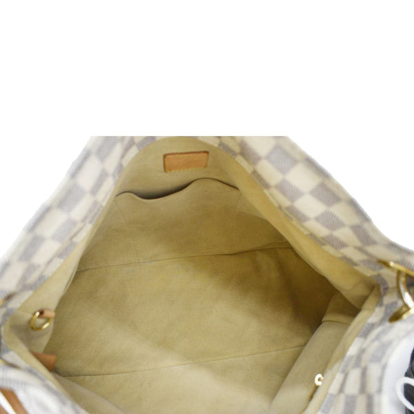 LOUIS VUITTON Artsy MM Damier Azur Hobo Bag White