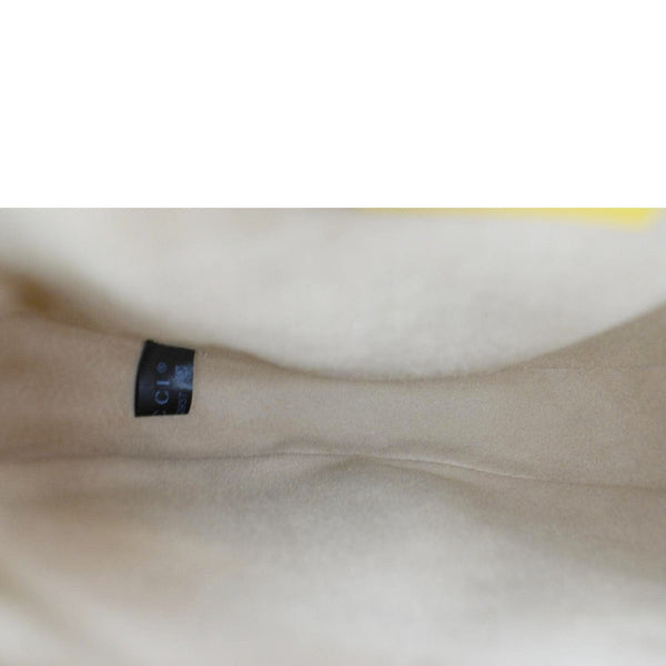 GUCCI Ophidia Mini Flora GG Round Supreme Monogram Web Crossbody Bag Yellow 550618