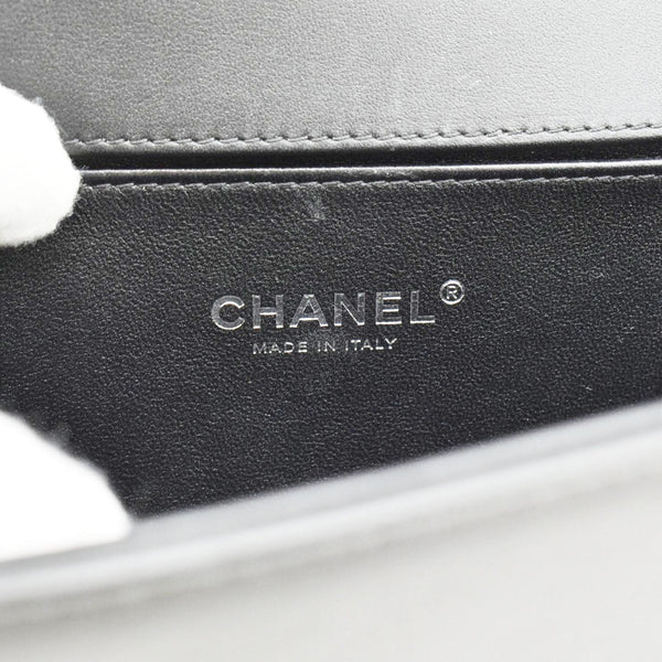 CHANEL Boy Flap Medium Quilted Leather Shoulder Bag Black