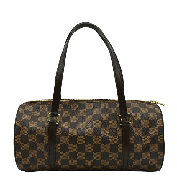 LOUIS VUITTON Papillon Damier Ebene Shoulder Bag Brown
