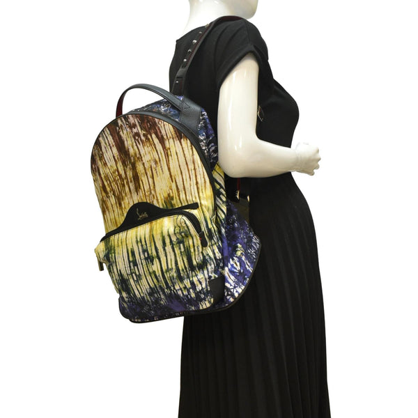 CHRISTIAN LOUBOUTIN Printed Nylon Backpack Multicolor