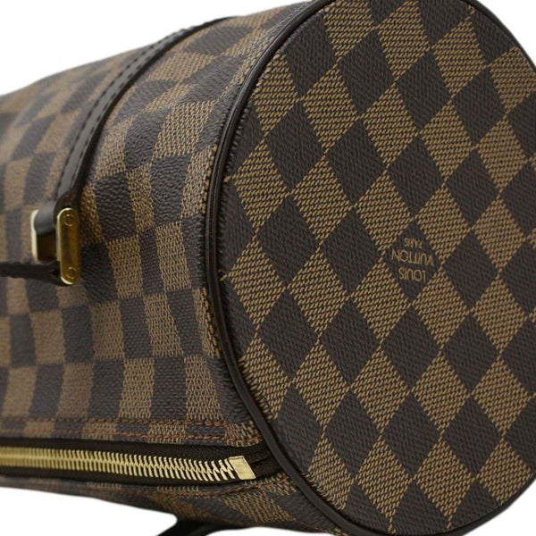 LOUIS VUITTON Papillon Damier Ebene Shoulder Bag Brown