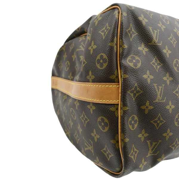 LOUIS VUITTON Keepall 50 Bandouliere Monogram Canvas Travel Bag Brown
